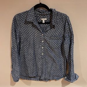 jcrew chambray popover